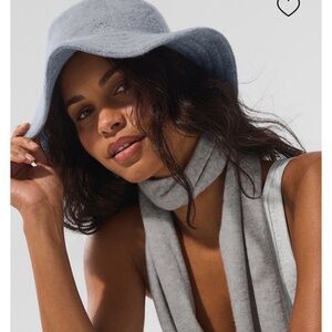 ALO Merino Wool Bucket Hat -Hazy Heather Grey